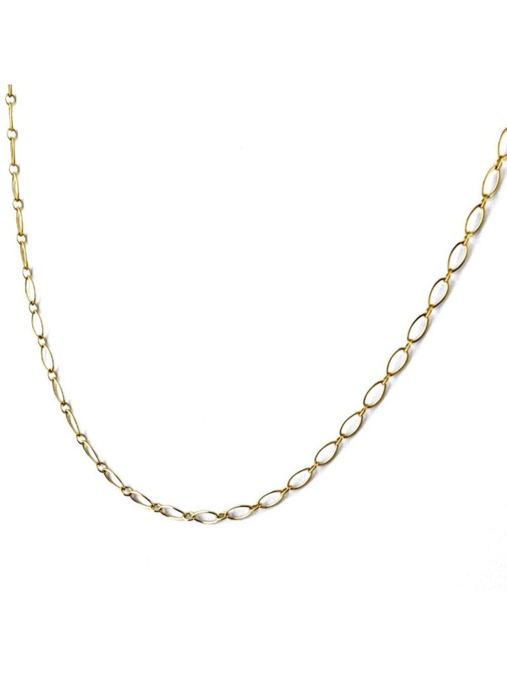 Tiffany & Co Oval Link Yellow Gold Necklace